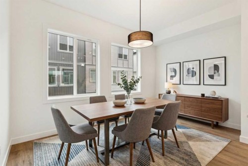 122-1862 Cornerstone Boulevard, Calgary, AB - Indoor Photo Showing Dining Room