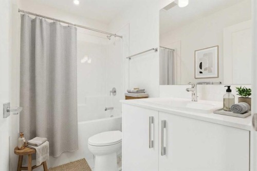 122-1862 Cornerstone Boulevard, Calgary, AB - Indoor Photo Showing Bathroom