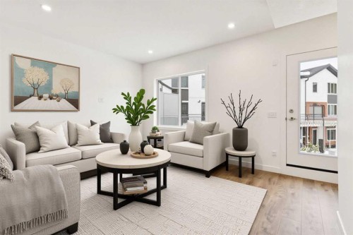 122-1862 Cornerstone Boulevard, Calgary, AB - Indoor Photo Showing Living Room