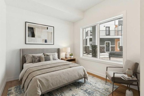 122-1862 Cornerstone Boulevard, Calgary, AB - Indoor Photo Showing Bedroom