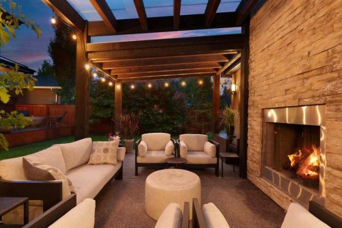 4115 15 Street Sw, Calgary, AB -  With Fireplace With Deck Patio Veranda With Exterior