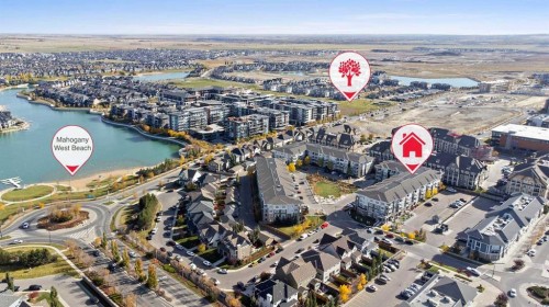 3407-11 Mahogany Row Se, Calgary, AB - Outdoor With Body Of Water With View