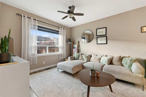 51 Legacy Close Se, Calgary, AB - Indoor Photo Showing Living Room