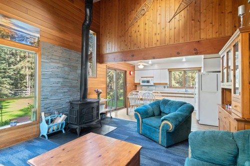 9 Ghost Road, Benchlands, AB - Indoor Photo Showing Living Room
