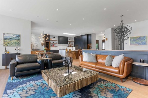 732 West Chestermere Drive, Chestermere, AB - Indoor Photo Showing Living Room