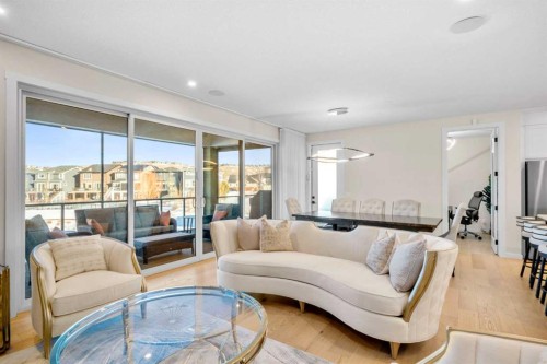 1104 Cranbrook Gardens Se, Calgary, AB - Indoor Photo Showing Living Room