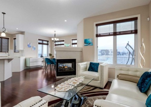 70 Nolancliff Crescent Nw, Calgary, AB - Indoor Photo Showing Living Room With Fireplace