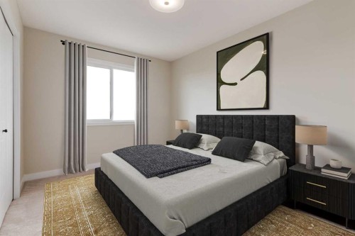 86 Agate Road, Cochrane, AB - Indoor Photo Showing Bedroom