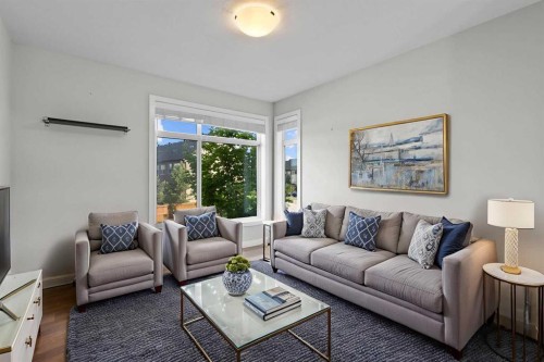 75 Sage Meadows Circle Nw, Calgary, AB - Indoor Photo Showing Living Room
