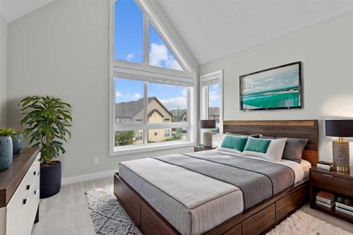 75 Sage Meadows Circle Nw, Calgary, AB - Indoor Photo Showing Bedroom