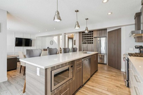 157 Chaparral Court Se, Calgary, AB - Indoor Photo Showing Kitchen With Stainless Steel Kitchen With Upgraded Kitchen