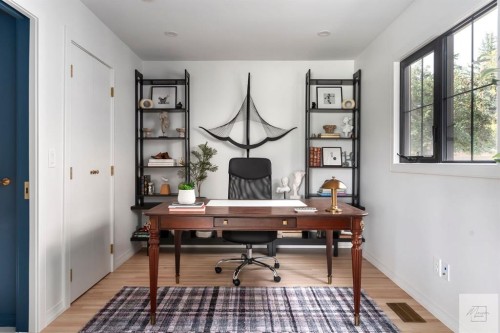 1011 Lake Wapta Way Se, Calgary, AB - Indoor Photo Showing Office