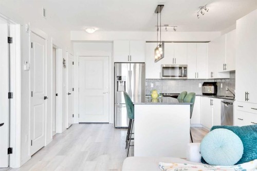 4416-15 Sage Meadows Landing Nw, Calgary, AB - Indoor Photo Showing Kitchen With Stainless Steel Kitchen With Upgraded Kitchen