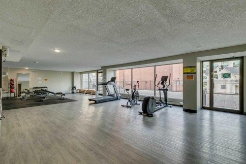 403-220 13 Avenue Sw, Calgary, AB - Indoor Photo Showing Gym Room