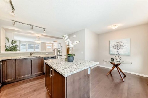 119 Auburn Meadows Walk Se, Calgary, AB - Indoor Photo Showing Kitchen With Upgraded Kitchen