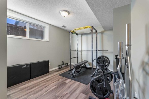 8 Copperfield Manor Se, Calgary, AB - Indoor Photo Showing Gym Room