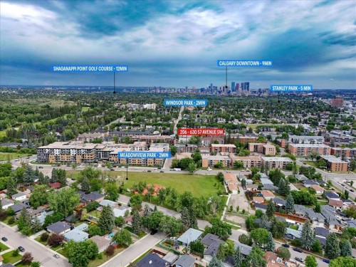 206-630 57 Avenue Sw, Calgary, AB - Outdoor With View
