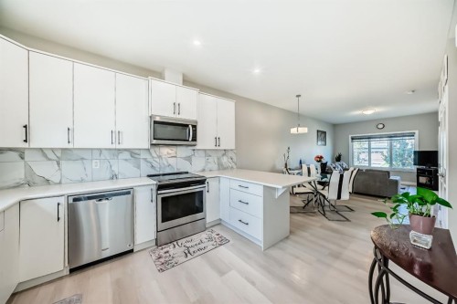559 Cornerstone Avenue Ne, Calgary, AB - Indoor Photo Showing Kitchen With Upgraded Kitchen
