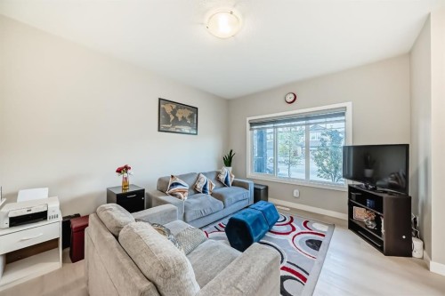559 Cornerstone Avenue Ne, Calgary, AB - Indoor Photo Showing Living Room