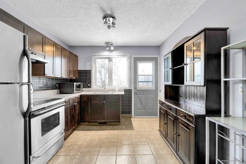 111 Dovertree Place Se, Calgary, AB - Indoor Photo Showing Kitchen With Double Sink