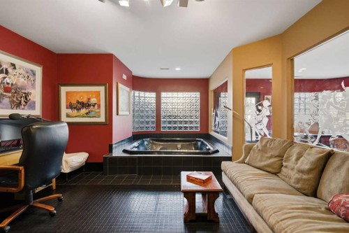 64 Patterson Mews Sw, Calgary, AB - Indoor Photo Showing Living Room