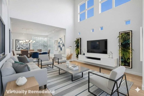 64 Patterson Mews Sw, Calgary, AB - Indoor Photo Showing Living Room