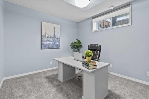 103 Masters Heights Se, Calgary, AB - Indoor Photo Showing Office