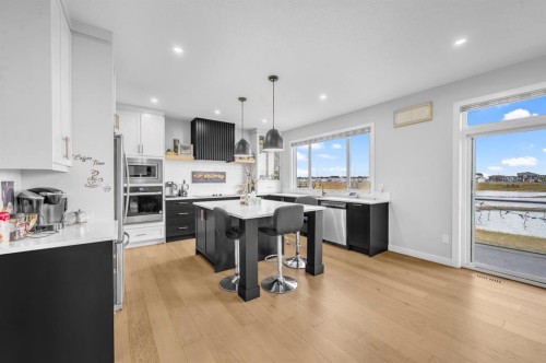 459 Savanna Way Ne, Calgary, AB - Indoor Photo Showing Kitchen With Upgraded Kitchen
