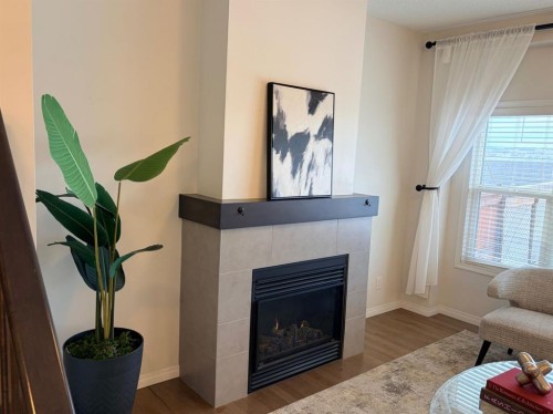 188 Walden Parade Se, Calgary, AB - Indoor Photo Showing Living Room With Fireplace