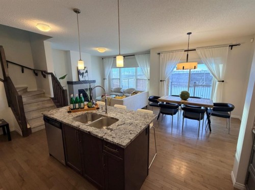 188 Walden Parade Se, Calgary, AB - Indoor Photo Showing Kitchen With Double Sink With Upgraded Kitchen