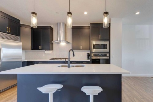 14965 1 Street Nw, Calgary, AB - Indoor Photo Showing Kitchen With Double Sink With Upgraded Kitchen