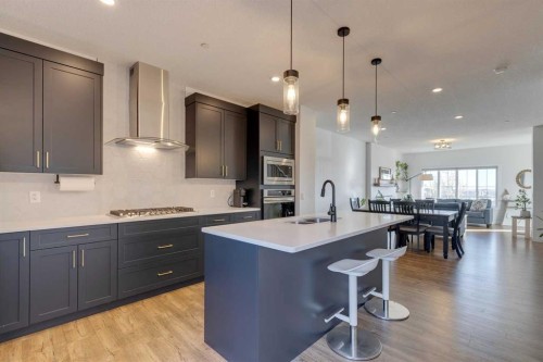 14965 1 Street Nw, Calgary, AB - Indoor Photo Showing Kitchen With Upgraded Kitchen