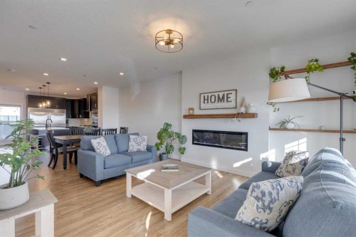 14965 1 Street Nw, Calgary, AB - Indoor Photo Showing Living Room With Fireplace