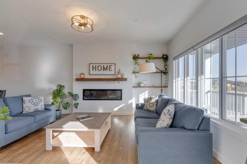 14965 1 Street Nw, Calgary, AB - Indoor Photo Showing Living Room With Fireplace