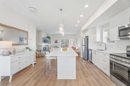 160 Copperleaf Way Se, Calgary, AB - Indoor Photo Showing Kitchen With Upgraded Kitchen