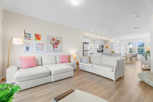 160 Copperleaf Way Se, Calgary, AB - Indoor Photo Showing Living Room