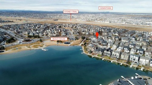 226 Mahogany Bay Se, Calgary, AB - Outdoor With Body Of Water With View