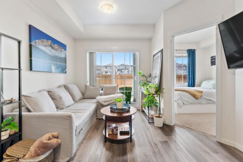 2109-298 Sage Meadows Park Nw, Calgary, AB - Indoor Photo Showing Living Room