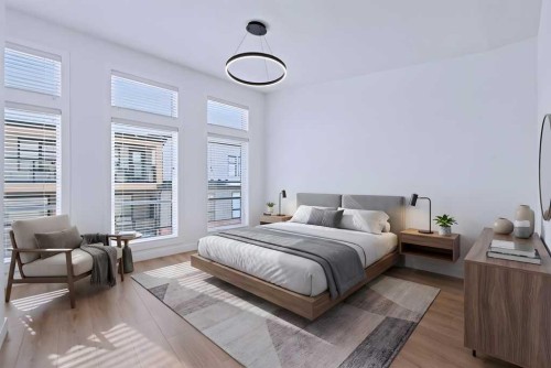 254-7820 Spring Willow Drive Sw, Calgary, AB - Indoor Photo Showing Bedroom