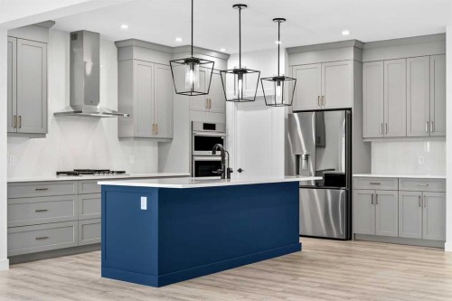 29 Rowmont Common Nw, Calgary, AB - Indoor Photo Showing Kitchen With Upgraded Kitchen