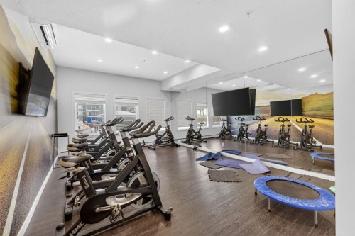 2311-76 Cornerstone Passage Ne, Calgary, AB - Indoor Photo Showing Gym Room