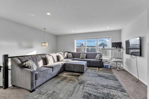 130 Red Sky Crescent Ne, Calgary, AB - Indoor Photo Showing Living Room