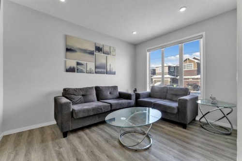 130 Red Sky Crescent Ne, Calgary, AB - Indoor Photo Showing Living Room