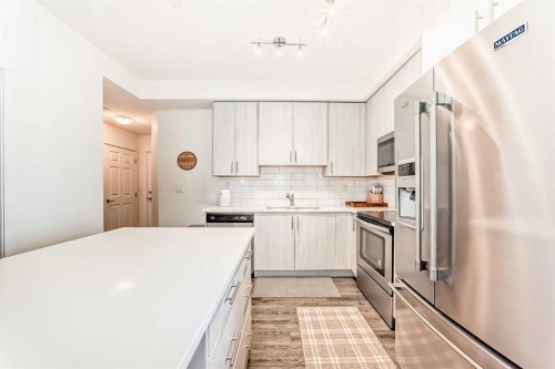 4301-215 Legacy Boulevard Se, Calgary, AB - Indoor Photo Showing Kitchen With Upgraded Kitchen