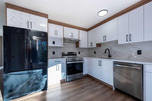 13 Martingrove Court Ne, Calgary, AB - Indoor Photo Showing Kitchen With Upgraded Kitchen