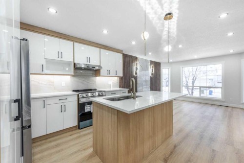 7277 Laguna Way Ne, Calgary, AB - Indoor Photo Showing Kitchen With Upgraded Kitchen