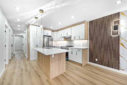 7277 Laguna Way Ne, Calgary, AB - Indoor Photo Showing Kitchen With Upgraded Kitchen