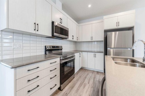 8888 Cityscape Drive Ne, Calgary, AB - Indoor Photo Showing Kitchen With Double Sink With Upgraded Kitchen