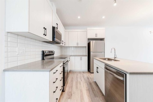 8888 Cityscape Drive Ne, Calgary, AB - Indoor Photo Showing Kitchen With Double Sink With Upgraded Kitchen