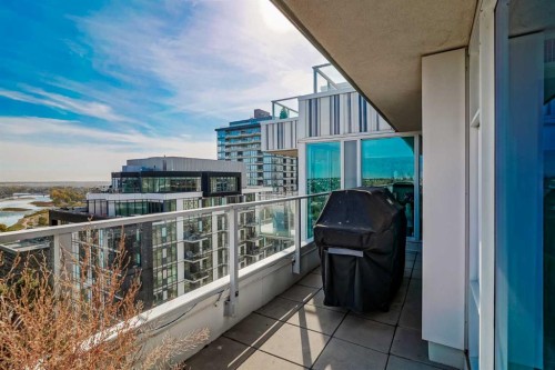 1802-519 Riverfront Avenue Se, Calgary, AB - Outdoor With Balcony With View With Exterior